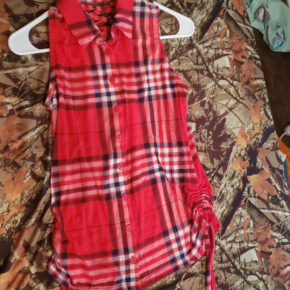 Plaid tank top